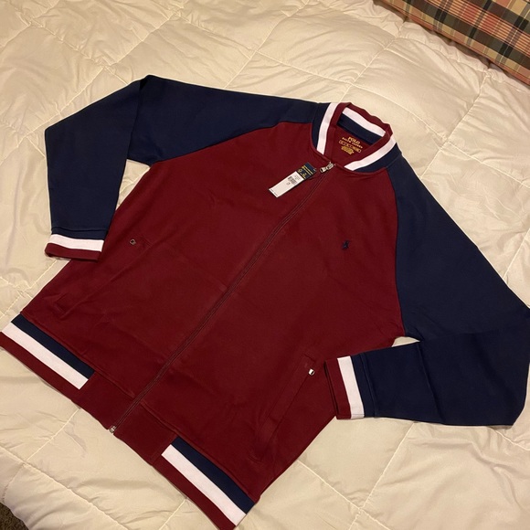 Ralph Lauren Polo Baseball Track Jacket Large LT - Picture 2 of 5